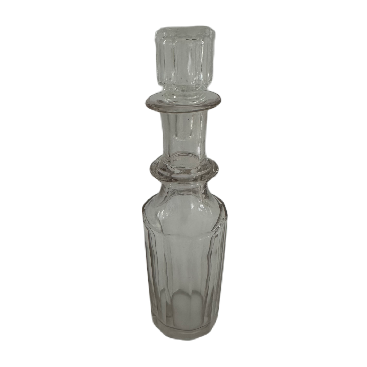 Liten flakong i glas med stilren design.