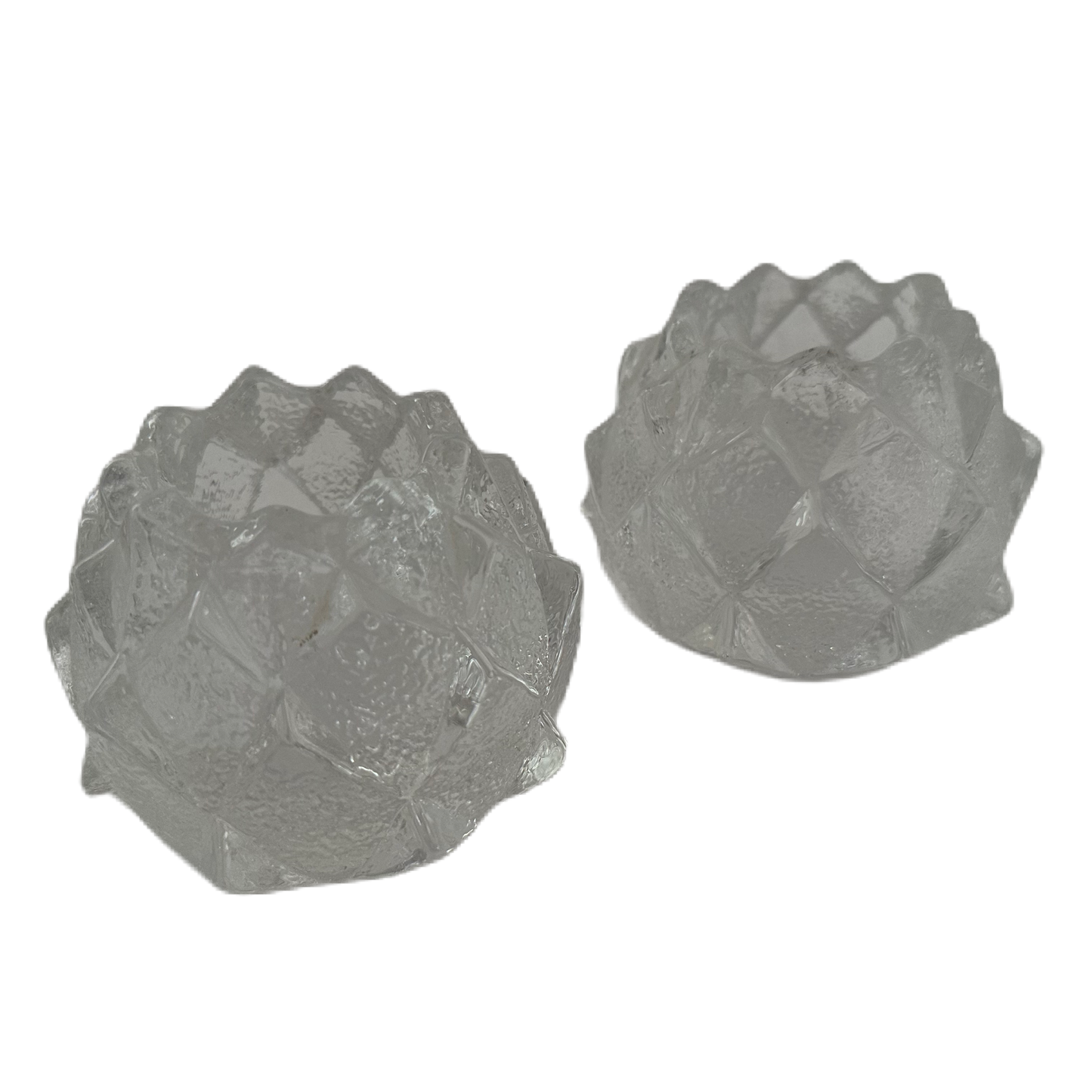 Ljuslyktorna Nimbus eller Kotten i glas av Berit Johansson för Orrefors.