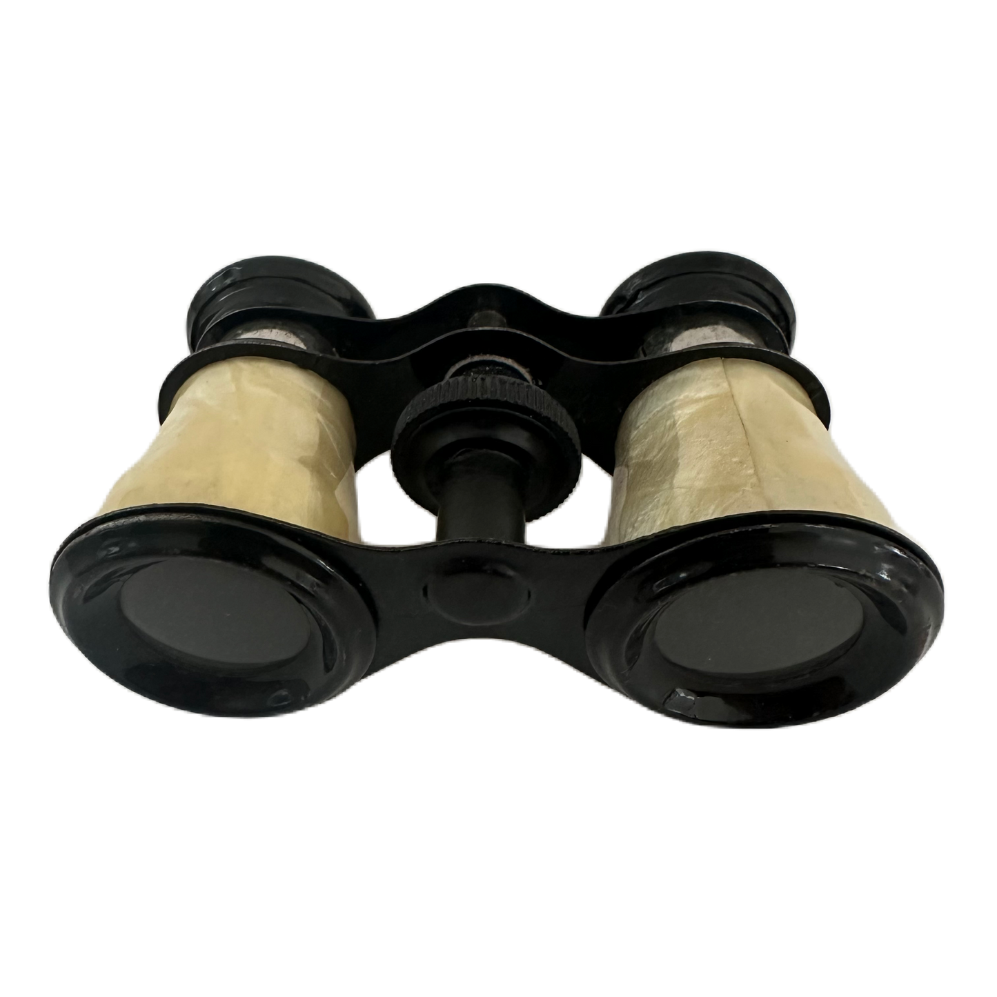 Liten teaterkikare i metall och pärlemor.