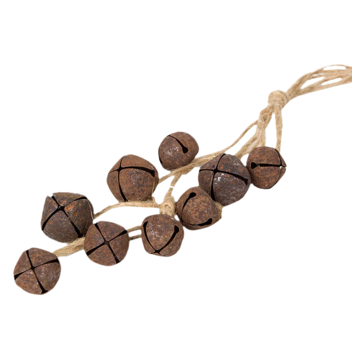 Bjällerknippe med bjällror i rost från A lot Decoration.