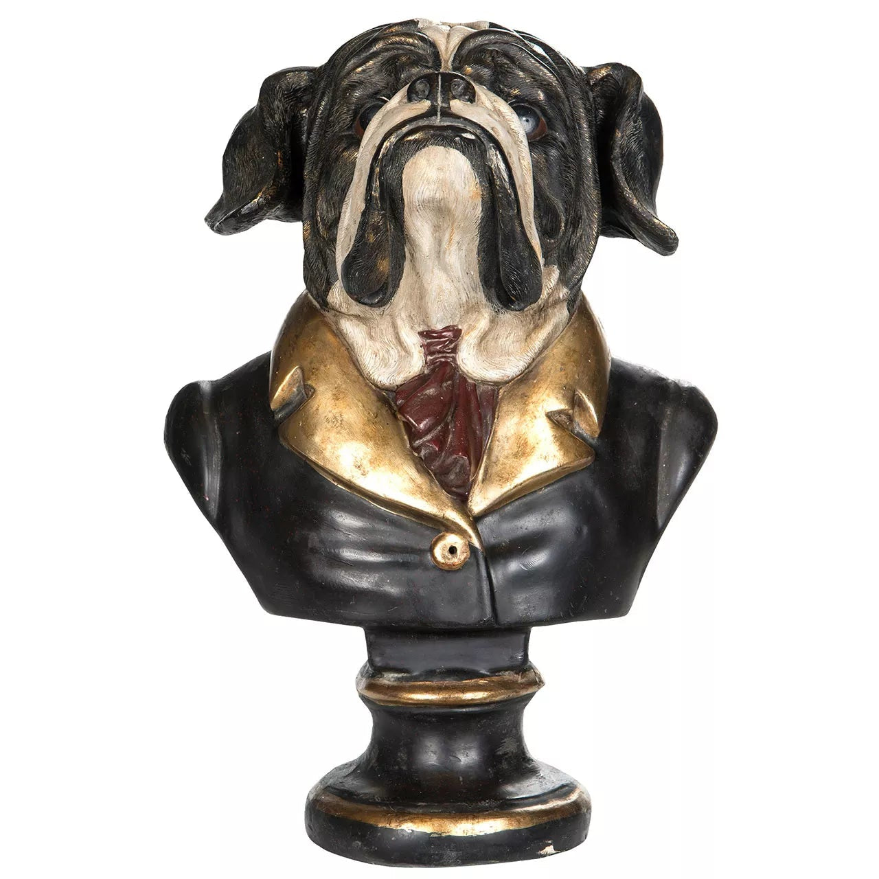 Byst av klädd bulldog Mr Big framifrån från A lot Decoration.
