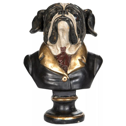 Byst av klädd bulldog Mr Big framifrån från A lot Decoration.