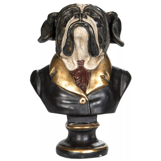 Byst av klädd bulldog Mr Big framifrån från A lot Decoration.
