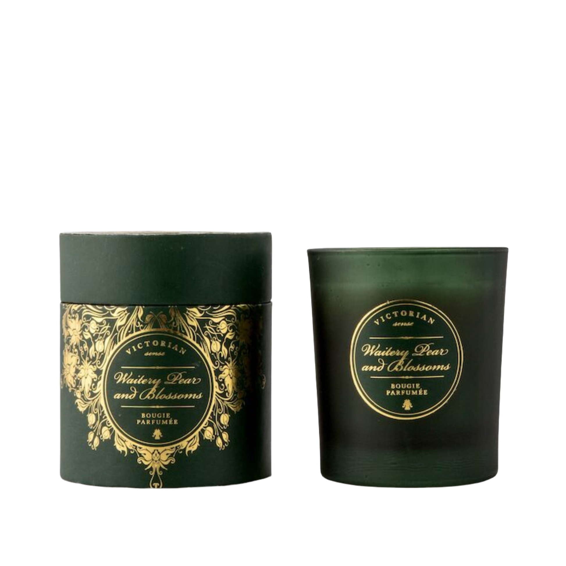 Doftljus Roundbox från Victorian med en doft av Waitery Pear & Blossoms.