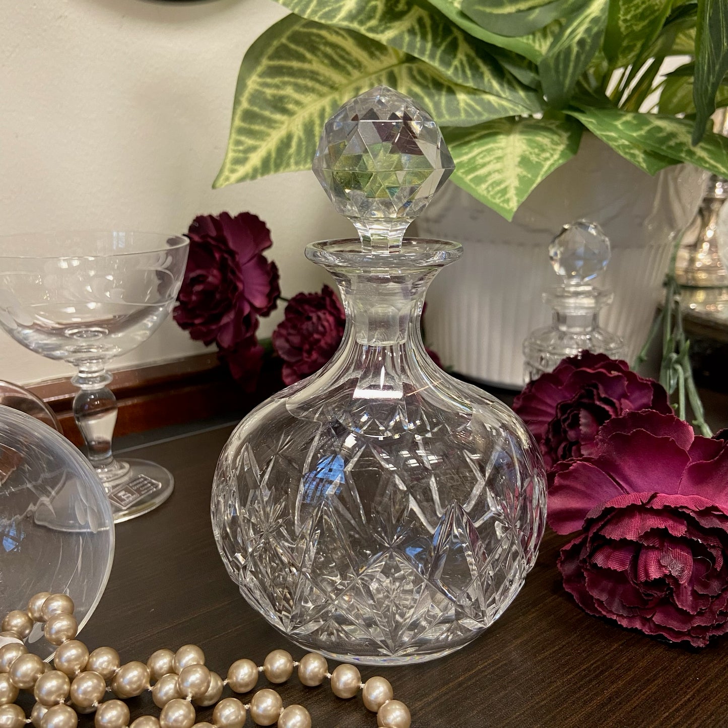 Flakong i glas med propp.