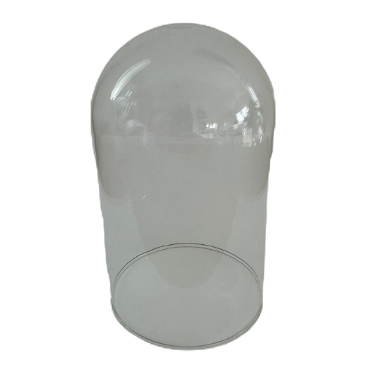 Glaskupa i klart glas, 14 cm hög.