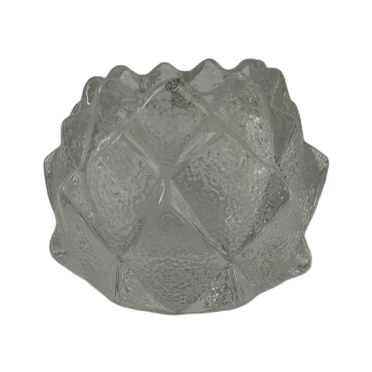 Ljuslykta Nimbus eller Kotten i glas av Berit Johansson för Orrefors.