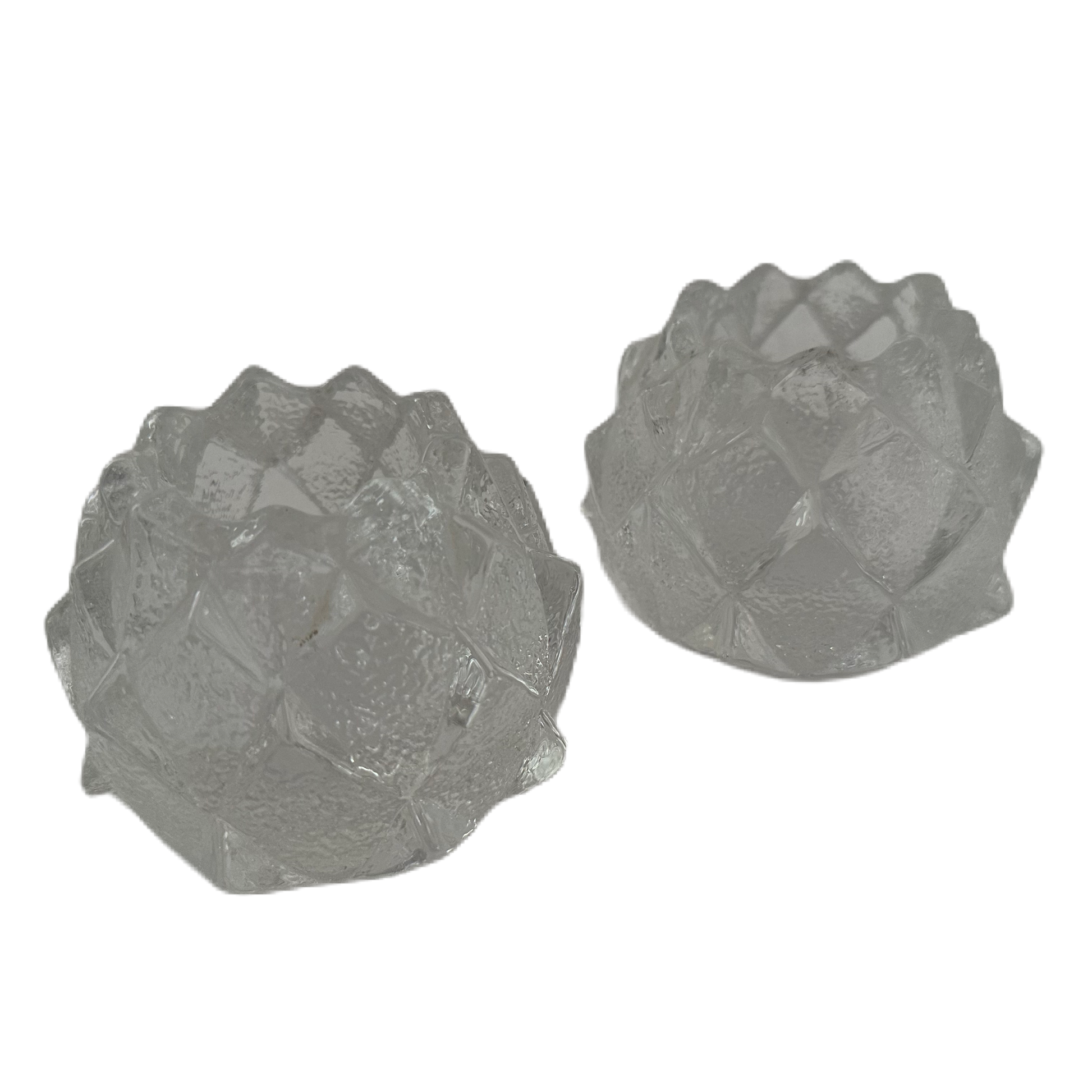 Ljuslyktorna Nimbus eller Kotten i glas av Berit Johansson för Orrefors.