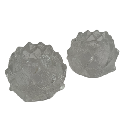 Ljuslyktorna Nimbus eller Kotten i glas av Berit Johansson för Orrefors.