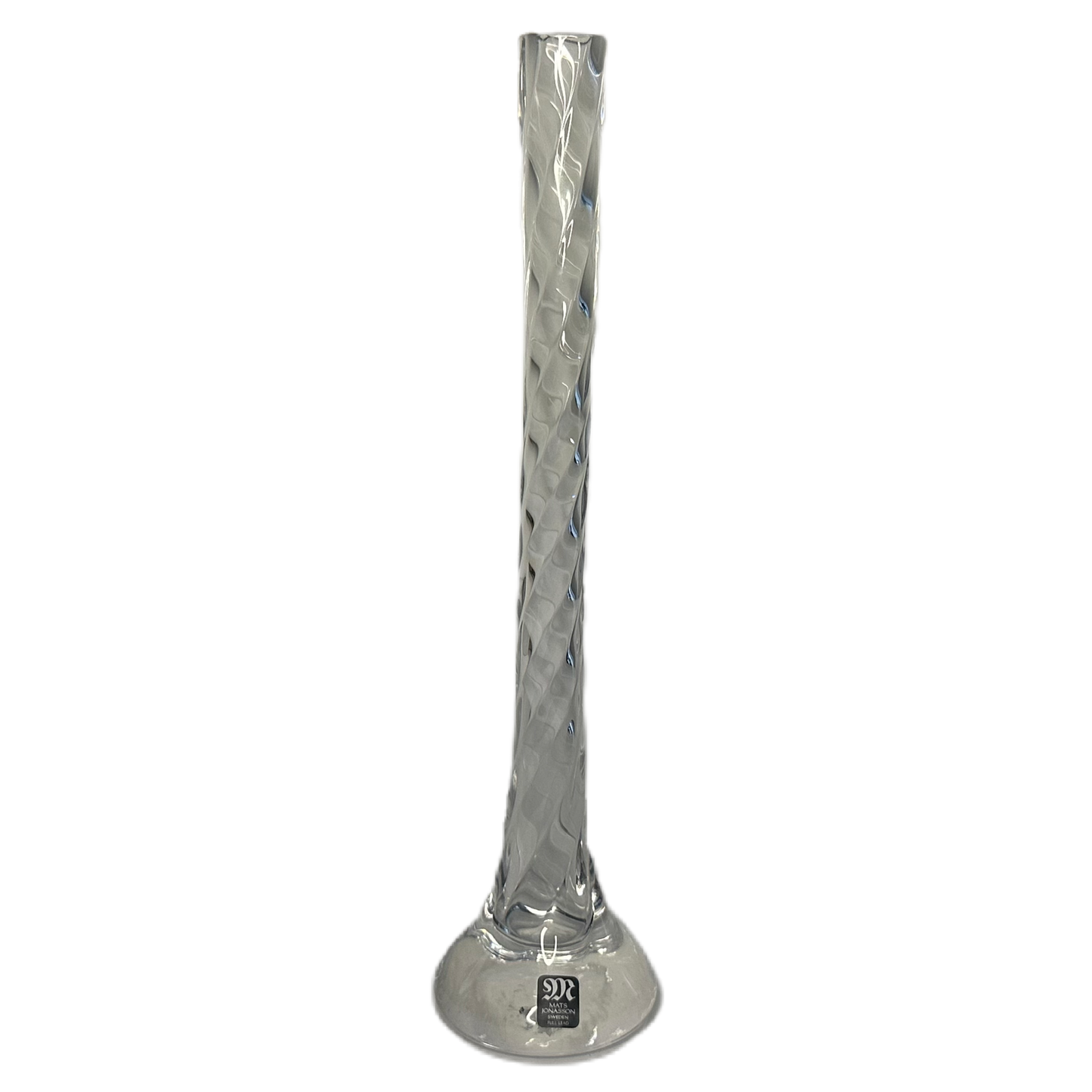 Vas i vridet glas, designad av Mats Jonasson för Målerås.