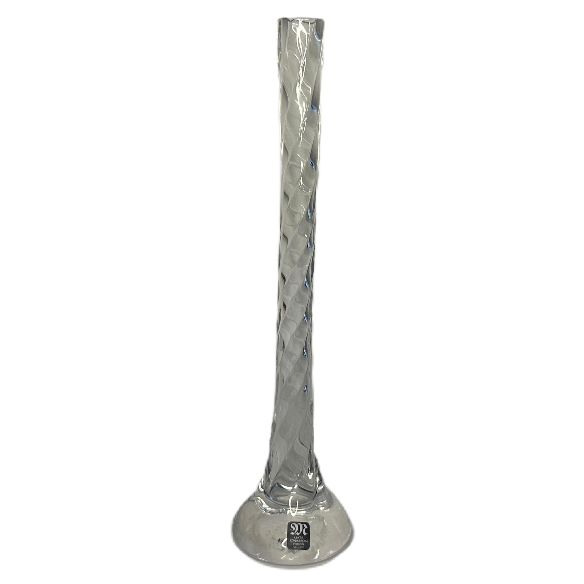 Vas i vridet glas, designad av Mats Jonasson för Målerås.